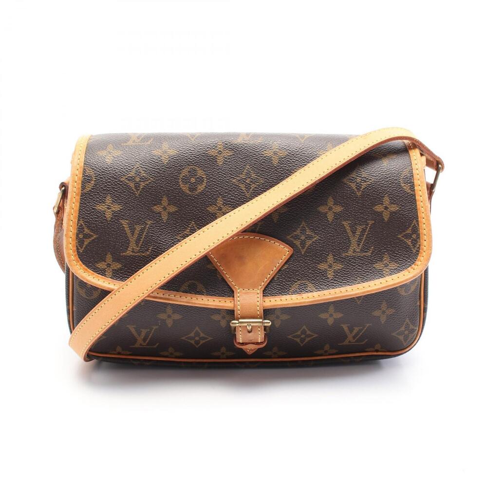 Louis Vuitton Sologne Shoulder Bag Canvas Leather Monogram Brown